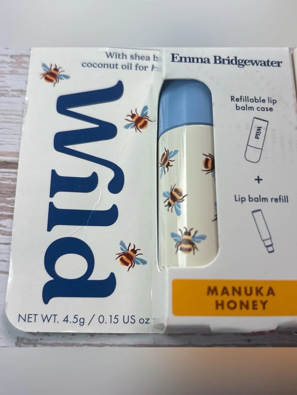Wild Refillable Lip Balm - Manuka Honey Lot of 2